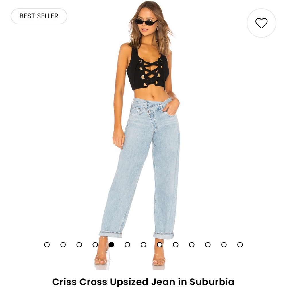 Agolde Criss Cross Jeans in Suburbia